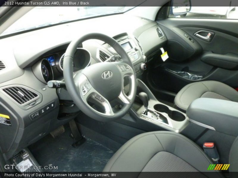 Iris Blue / Black 2012 Hyundai Tucson GLS AWD
