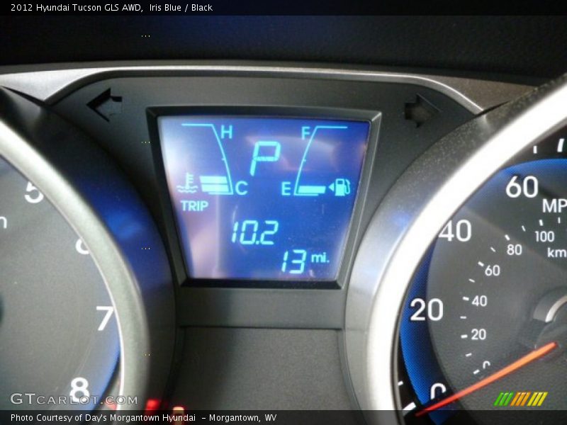 Iris Blue / Black 2012 Hyundai Tucson GLS AWD