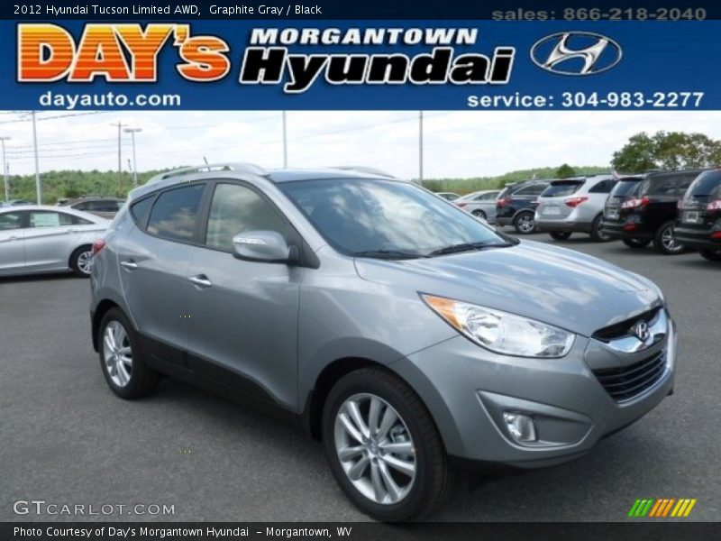 Graphite Gray / Black 2012 Hyundai Tucson Limited AWD