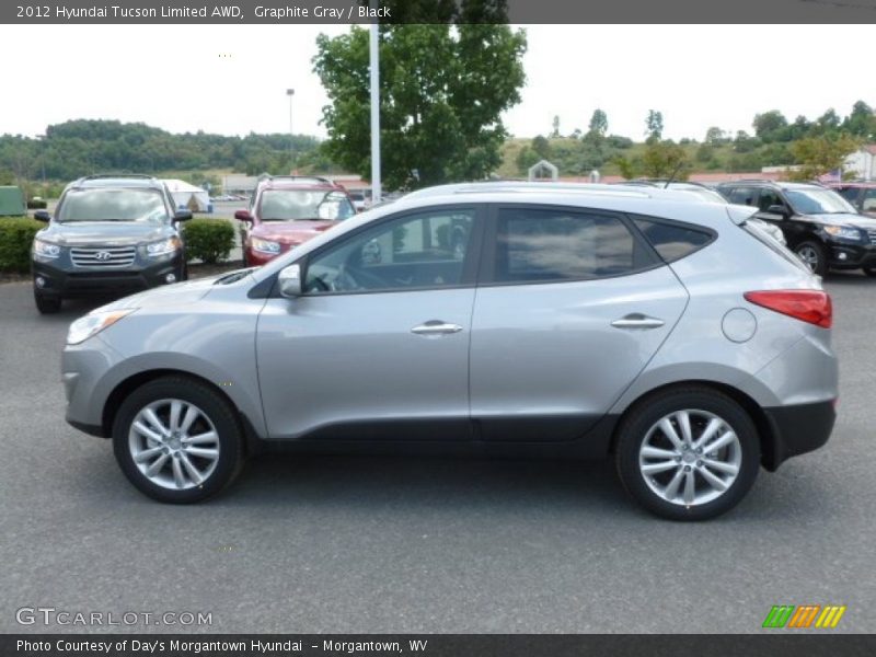 Graphite Gray / Black 2012 Hyundai Tucson Limited AWD