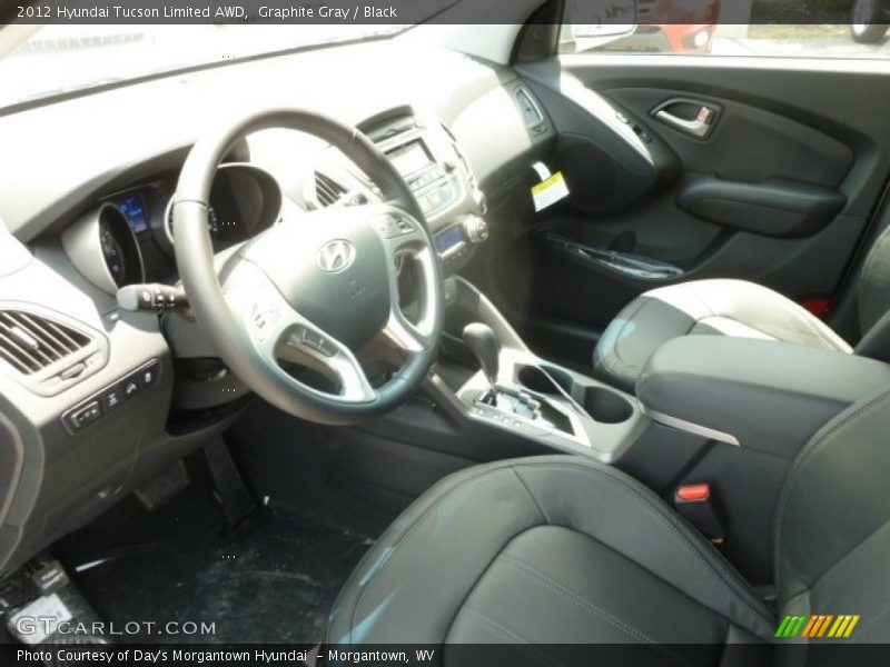 Graphite Gray / Black 2012 Hyundai Tucson Limited AWD