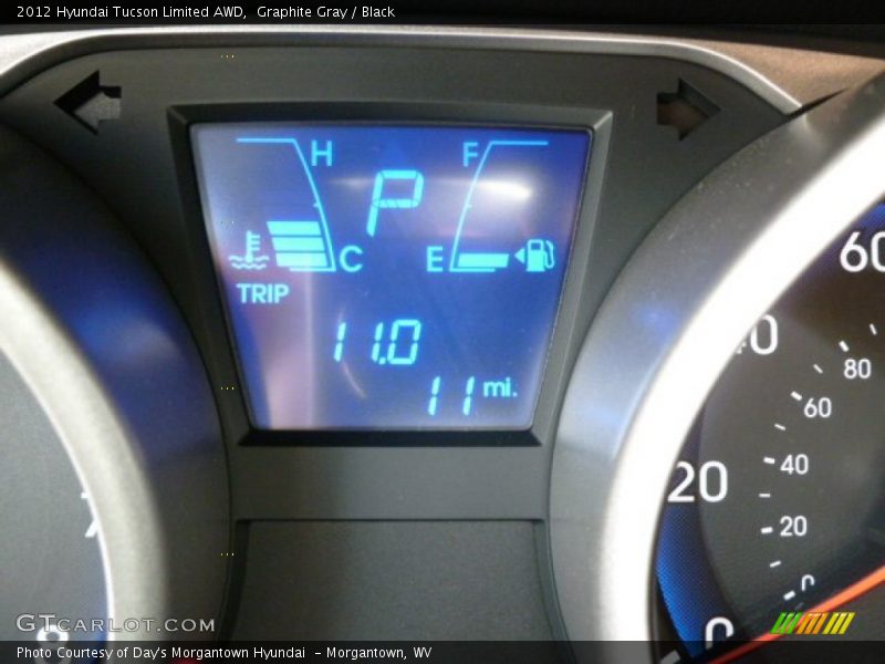 Graphite Gray / Black 2012 Hyundai Tucson Limited AWD