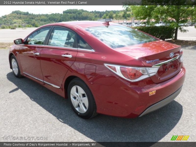 Venetian Red Pearl / Camel 2012 Hyundai Sonata Hybrid
