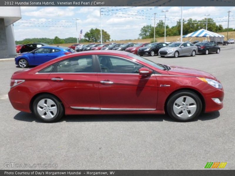 Venetian Red Pearl / Camel 2012 Hyundai Sonata Hybrid