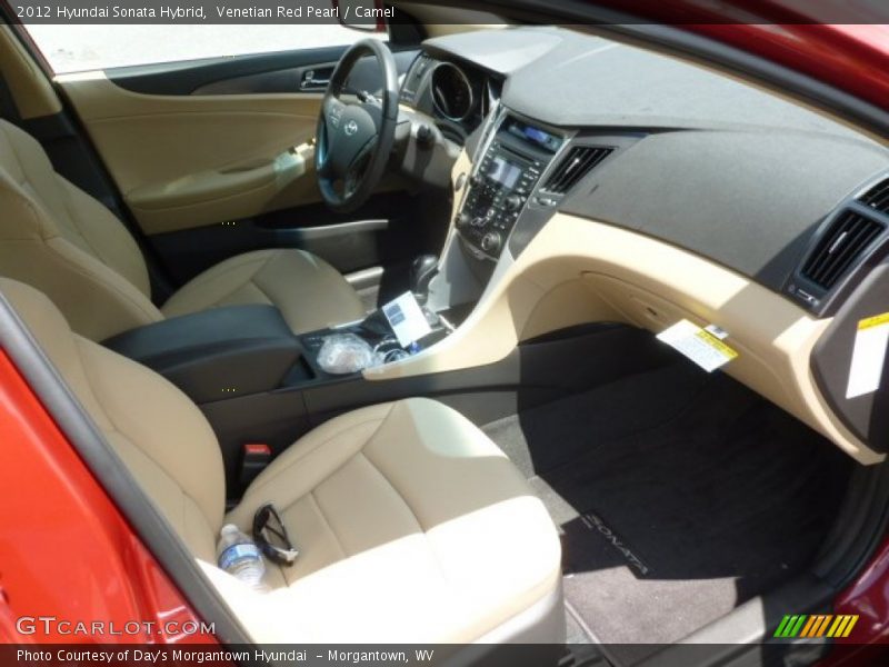 Venetian Red Pearl / Camel 2012 Hyundai Sonata Hybrid