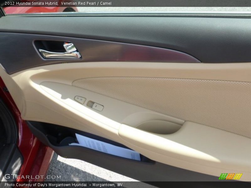 Venetian Red Pearl / Camel 2012 Hyundai Sonata Hybrid
