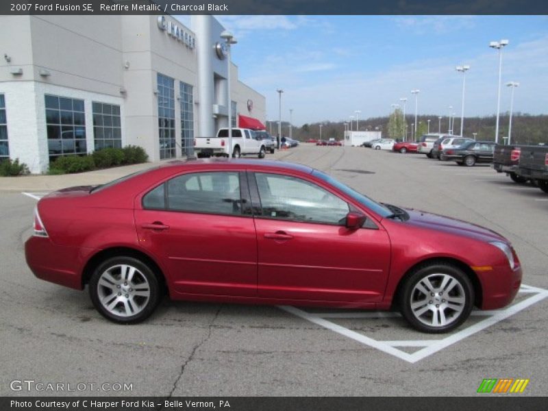 Redfire Metallic / Charcoal Black 2007 Ford Fusion SE