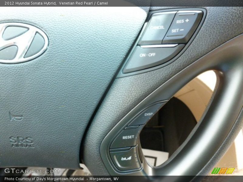 Venetian Red Pearl / Camel 2012 Hyundai Sonata Hybrid