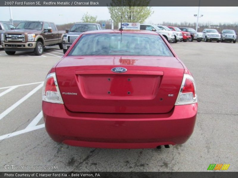 Redfire Metallic / Charcoal Black 2007 Ford Fusion SE