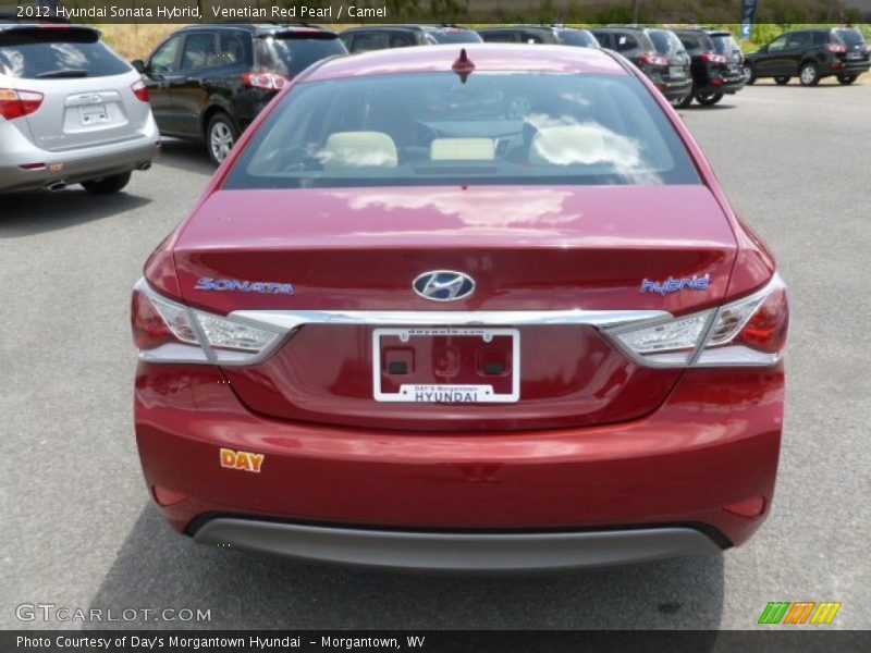 Venetian Red Pearl / Camel 2012 Hyundai Sonata Hybrid