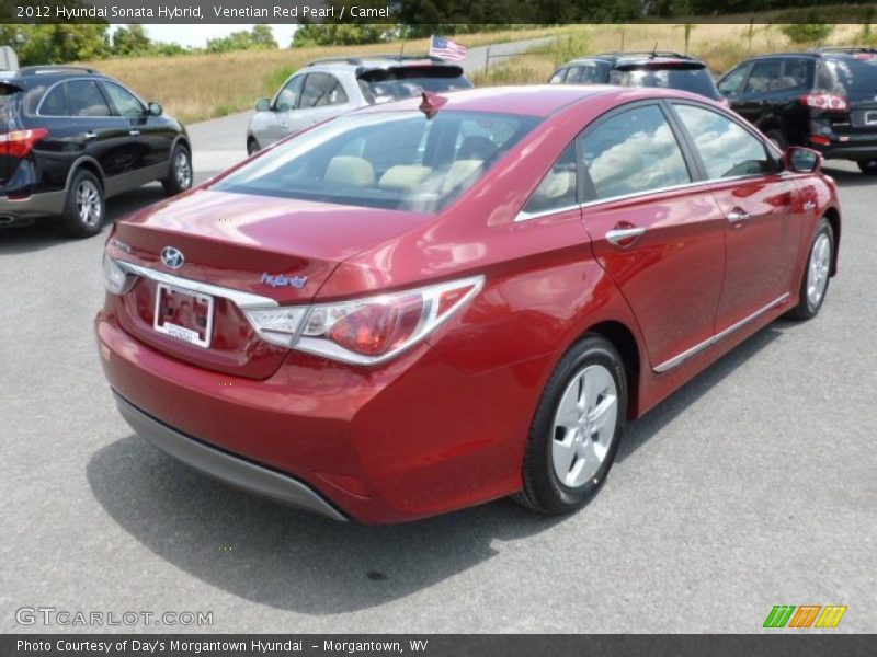 Venetian Red Pearl / Camel 2012 Hyundai Sonata Hybrid