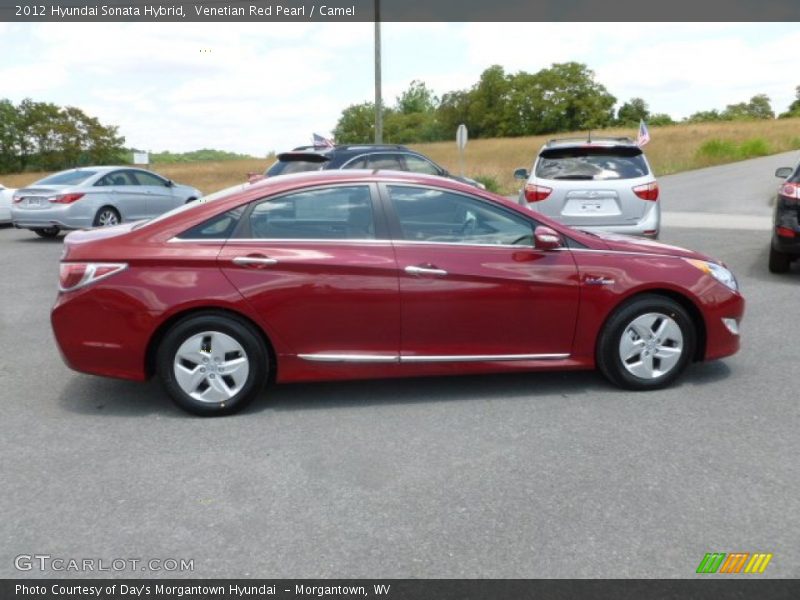 Venetian Red Pearl / Camel 2012 Hyundai Sonata Hybrid