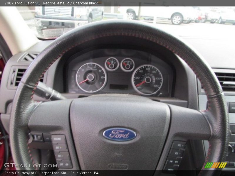 Redfire Metallic / Charcoal Black 2007 Ford Fusion SE