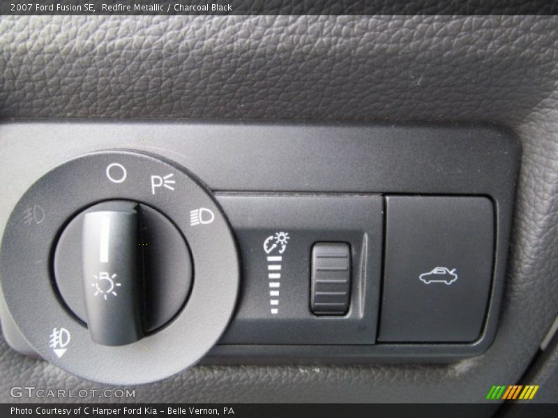 Redfire Metallic / Charcoal Black 2007 Ford Fusion SE