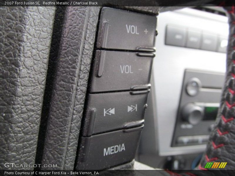 Redfire Metallic / Charcoal Black 2007 Ford Fusion SE