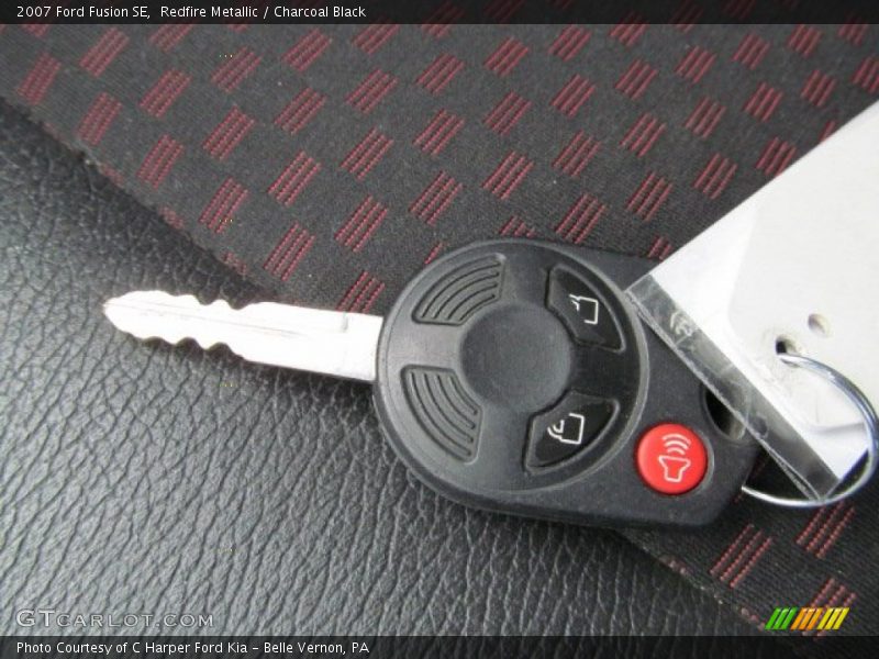 Redfire Metallic / Charcoal Black 2007 Ford Fusion SE