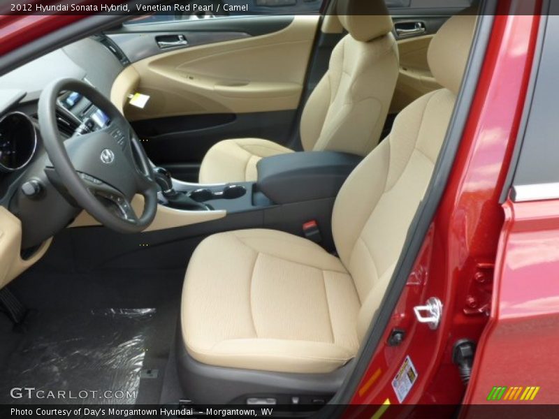 Venetian Red Pearl / Camel 2012 Hyundai Sonata Hybrid