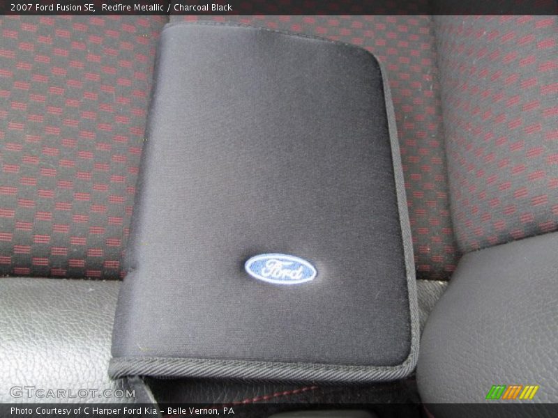 Redfire Metallic / Charcoal Black 2007 Ford Fusion SE