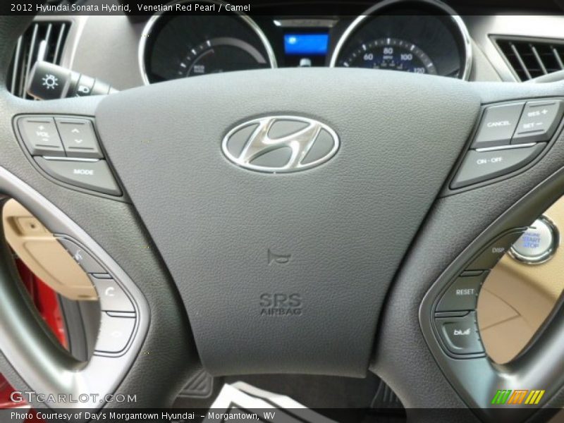 Venetian Red Pearl / Camel 2012 Hyundai Sonata Hybrid