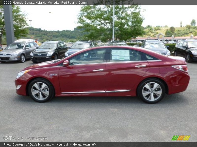 Venetian Red Pearl / Camel 2012 Hyundai Sonata Hybrid