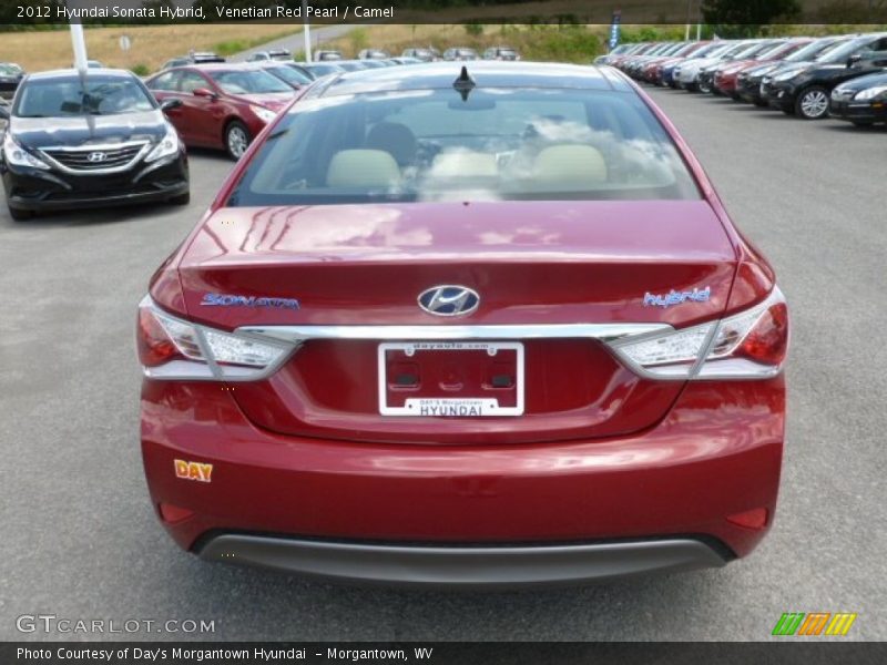 Venetian Red Pearl / Camel 2012 Hyundai Sonata Hybrid