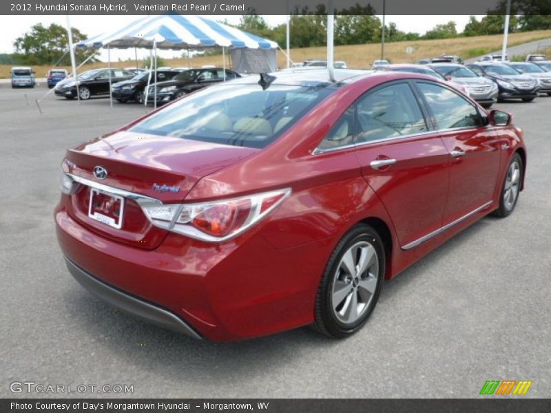 Venetian Red Pearl / Camel 2012 Hyundai Sonata Hybrid