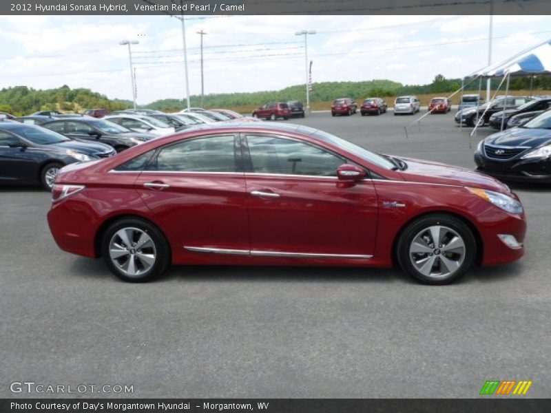 Venetian Red Pearl / Camel 2012 Hyundai Sonata Hybrid