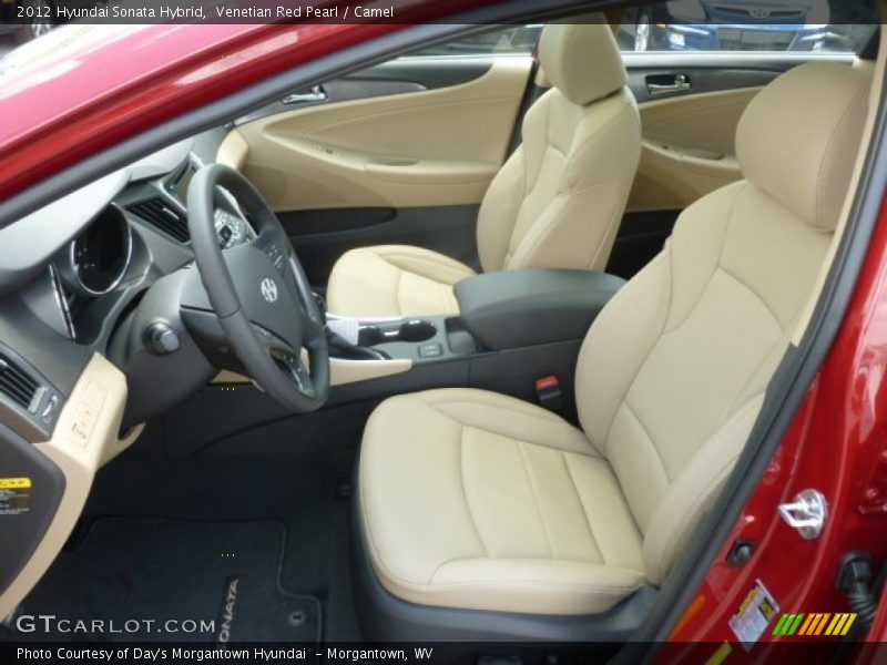 Venetian Red Pearl / Camel 2012 Hyundai Sonata Hybrid