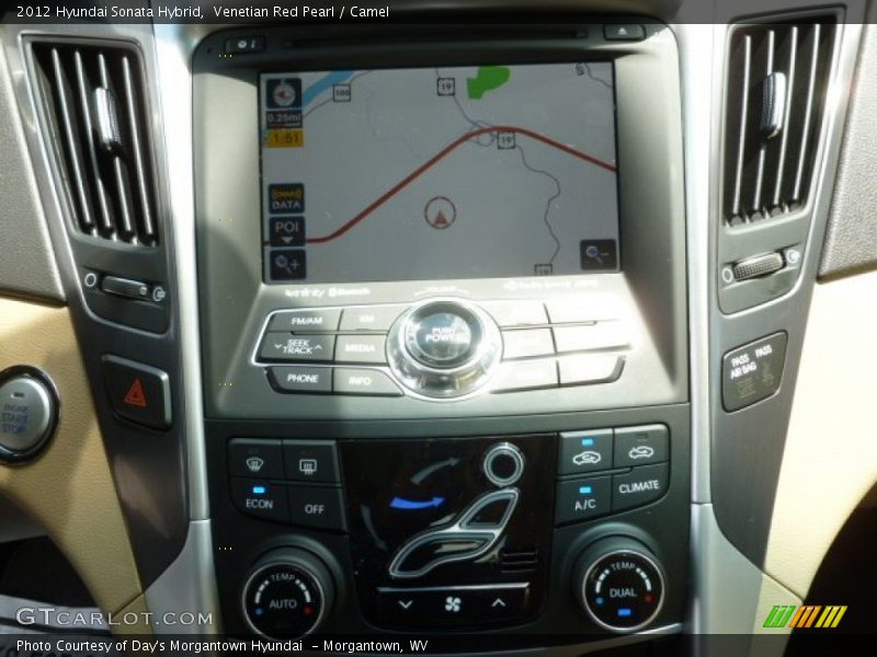 Venetian Red Pearl / Camel 2012 Hyundai Sonata Hybrid
