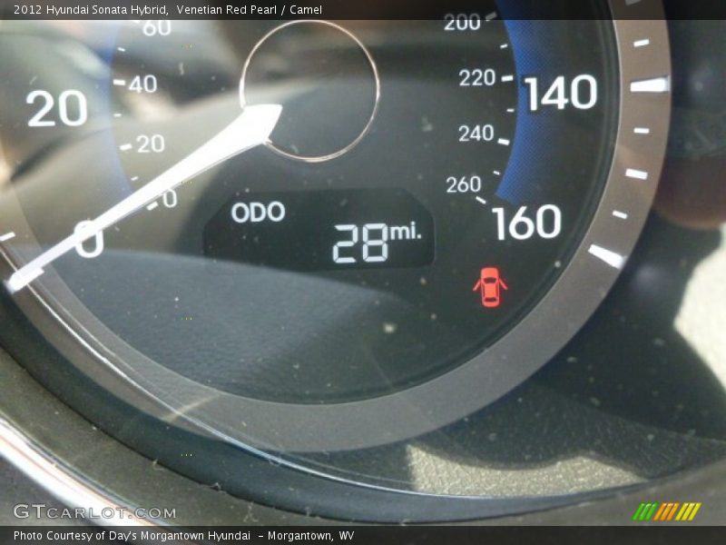 Venetian Red Pearl / Camel 2012 Hyundai Sonata Hybrid