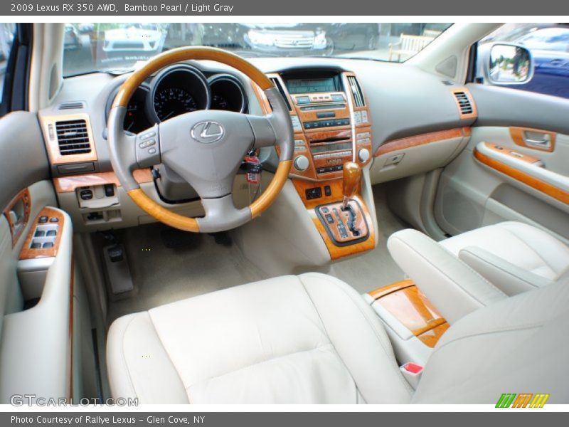 Bamboo Pearl / Light Gray 2009 Lexus RX 350 AWD
