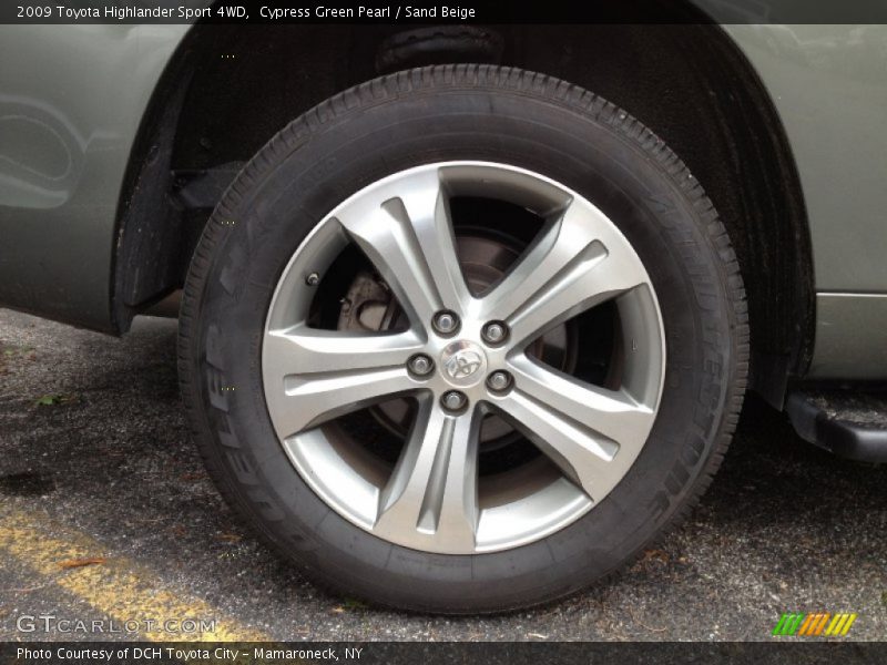 Cypress Green Pearl / Sand Beige 2009 Toyota Highlander Sport 4WD