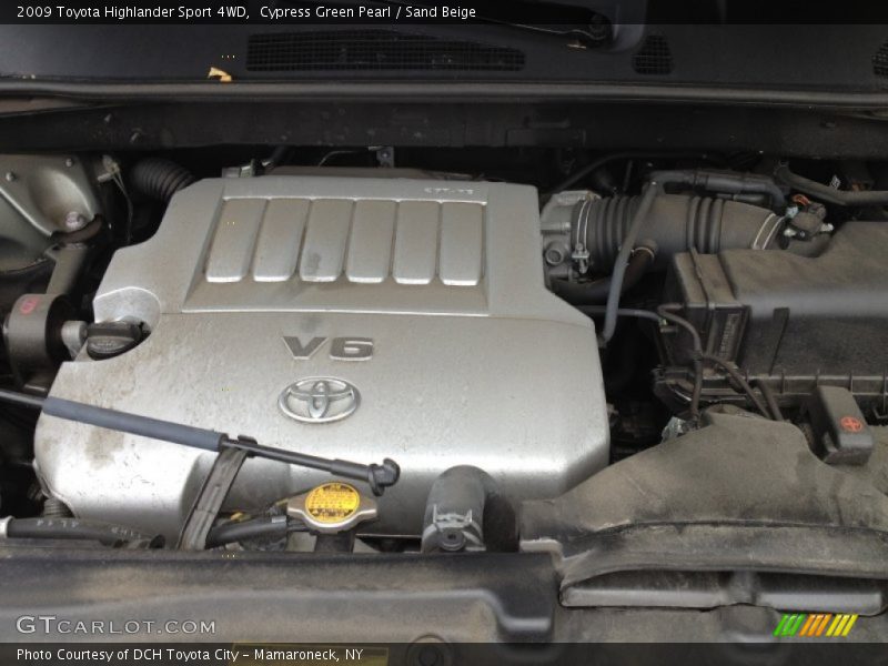 Cypress Green Pearl / Sand Beige 2009 Toyota Highlander Sport 4WD