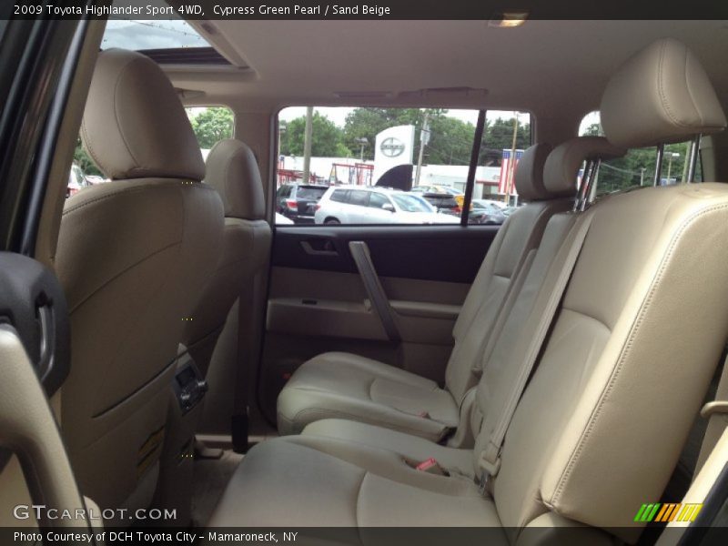 Cypress Green Pearl / Sand Beige 2009 Toyota Highlander Sport 4WD