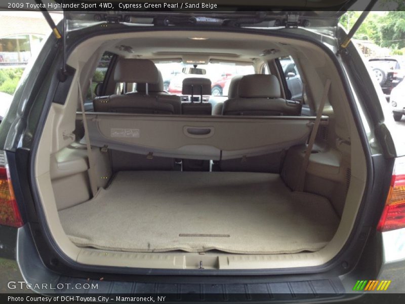 Cypress Green Pearl / Sand Beige 2009 Toyota Highlander Sport 4WD