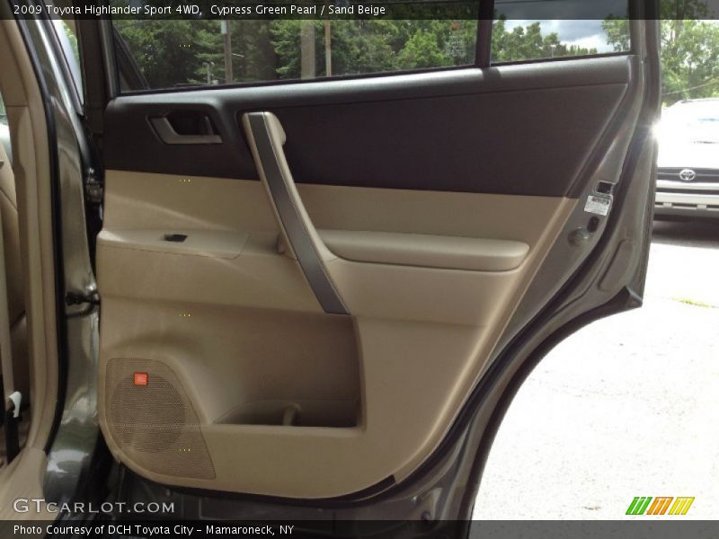 Cypress Green Pearl / Sand Beige 2009 Toyota Highlander Sport 4WD