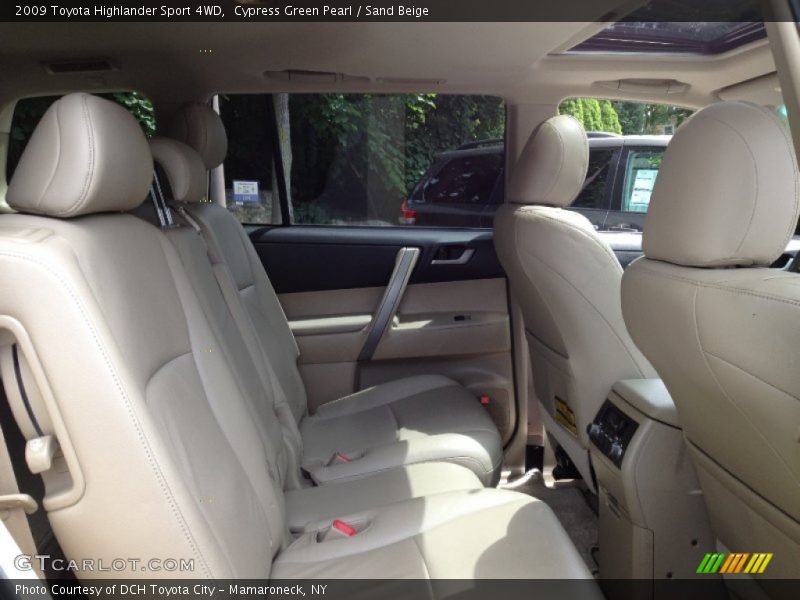 Cypress Green Pearl / Sand Beige 2009 Toyota Highlander Sport 4WD