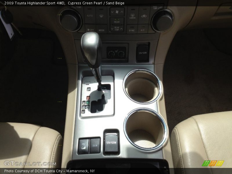 Cypress Green Pearl / Sand Beige 2009 Toyota Highlander Sport 4WD