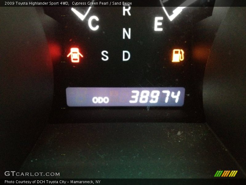 Cypress Green Pearl / Sand Beige 2009 Toyota Highlander Sport 4WD