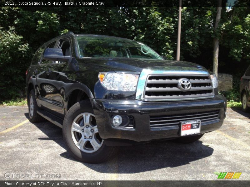 Black / Graphite Gray 2012 Toyota Sequoia SR5 4WD