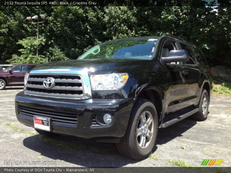 Black / Graphite Gray 2012 Toyota Sequoia SR5 4WD