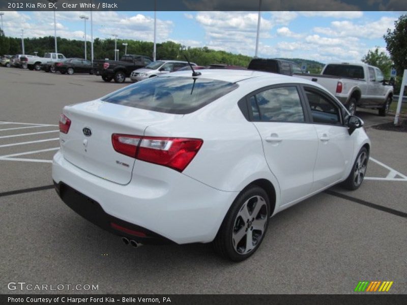 Clear White / Black 2012 Kia Rio EX