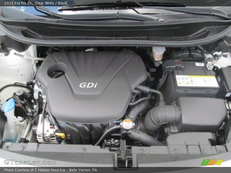  2012 Rio EX Engine - 1.6 Liter GDi DOHC 16-Valve CVVT 4 Cylinder