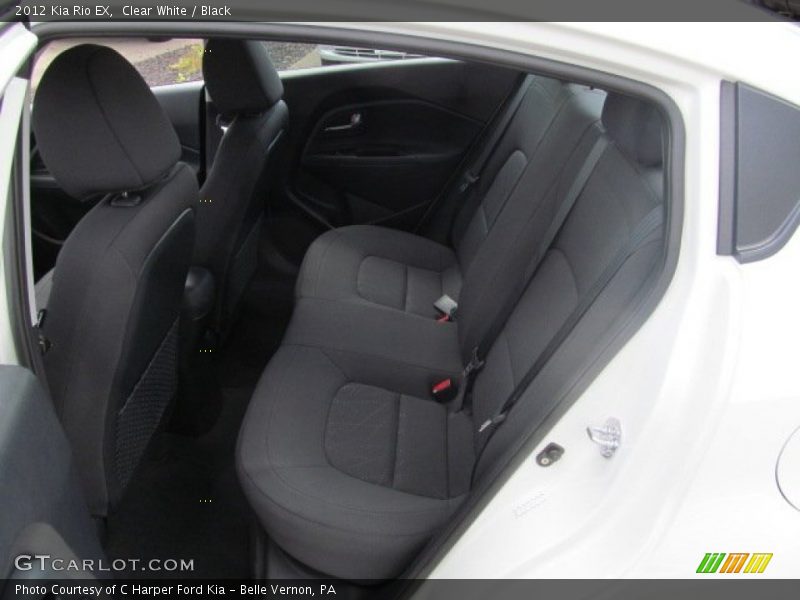 Clear White / Black 2012 Kia Rio EX
