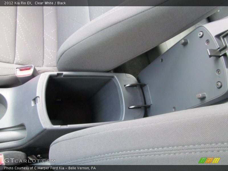 Clear White / Black 2012 Kia Rio EX
