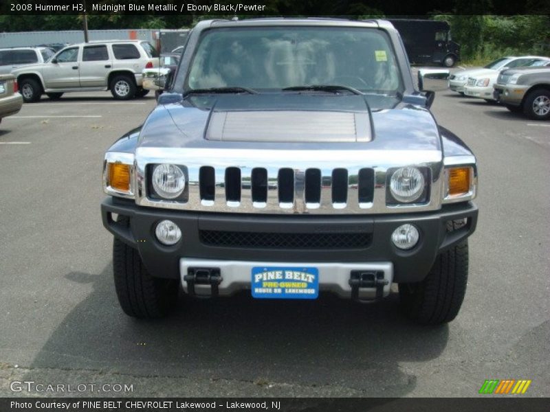 Midnight Blue Metallic / Ebony Black/Pewter 2008 Hummer H3