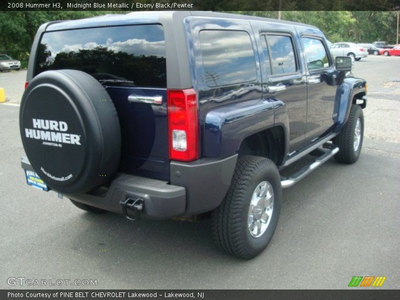 Midnight Blue Metallic / Ebony Black/Pewter 2008 Hummer H3