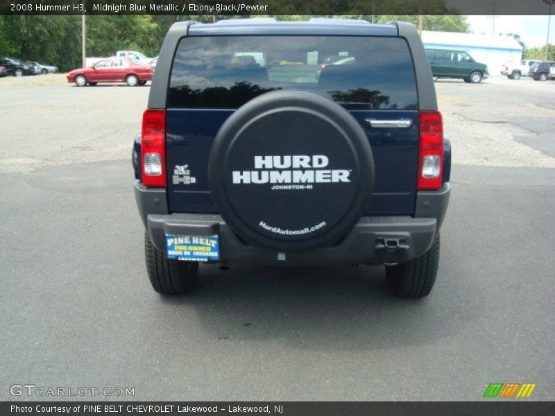 Midnight Blue Metallic / Ebony Black/Pewter 2008 Hummer H3