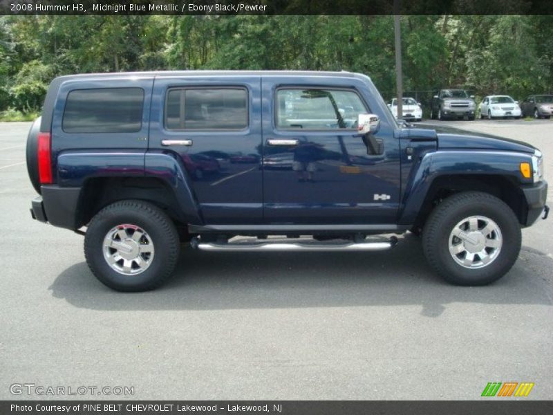 Midnight Blue Metallic / Ebony Black/Pewter 2008 Hummer H3