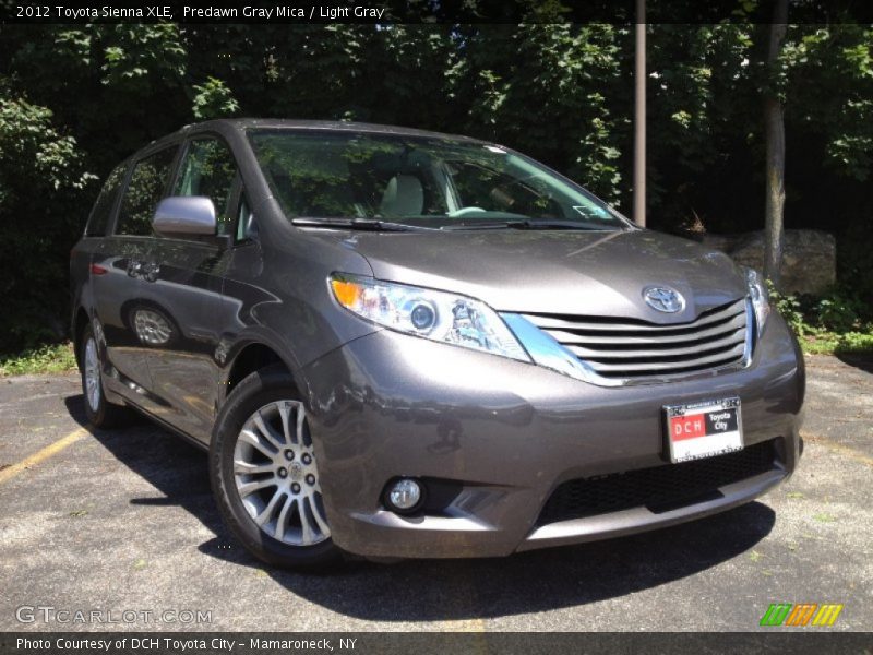 Predawn Gray Mica / Light Gray 2012 Toyota Sienna XLE